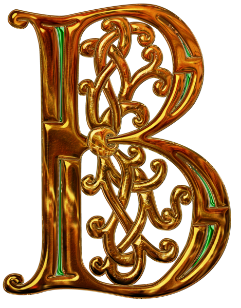 Буквы с узорами