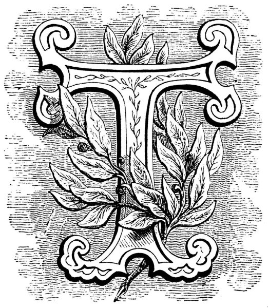 Оттоновский стиль буквица