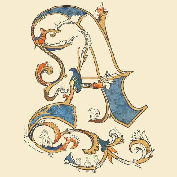 Буквы с орнаментом