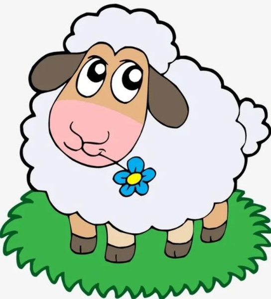 Овечка рисунок