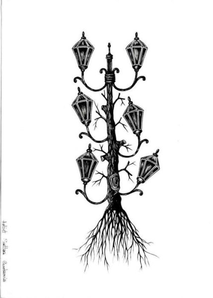 Уличный фонарь Графика