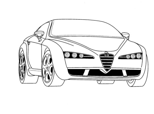 Раскраска мотоцикл Ducati