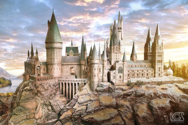 Гарри Поттер замок Хогвартс фон