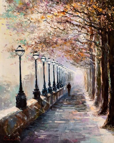 Рисунок осень карандашом