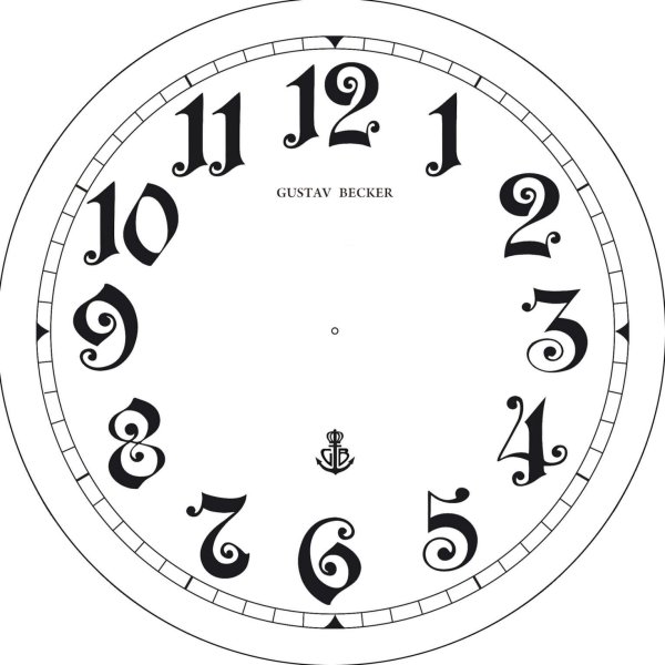 Трафареты циферблатов часов Густав Беккер