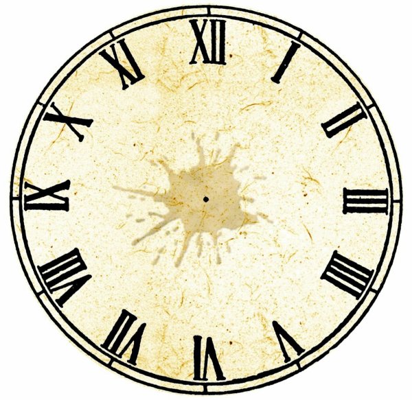 Часы циферблат макет