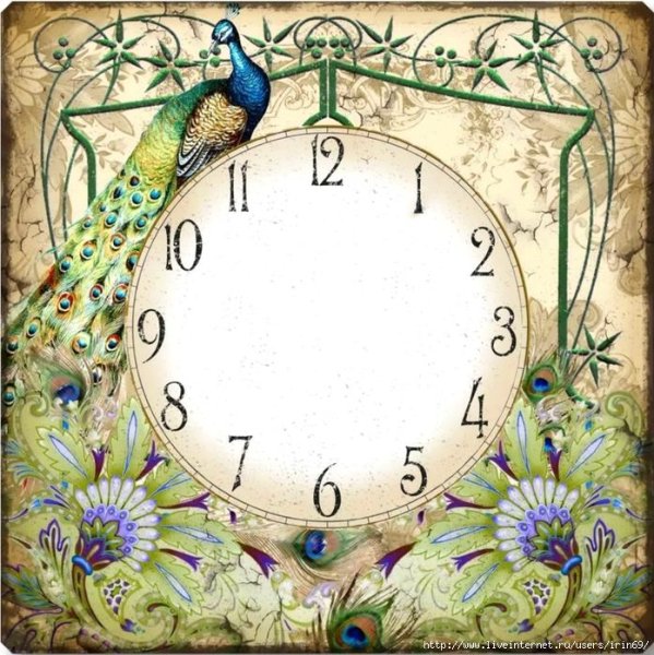 Квадратный циферблат для настенных часов