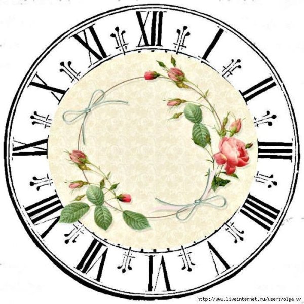 Циферблат для декупажа