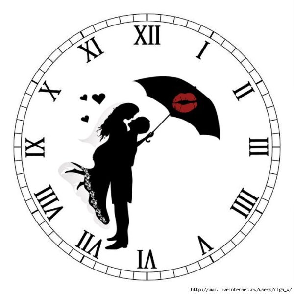 Трафарет "циферблаты"