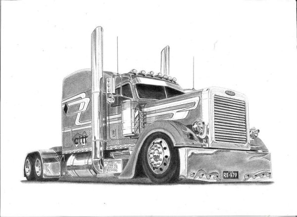 Peterbilt 389 чертеж