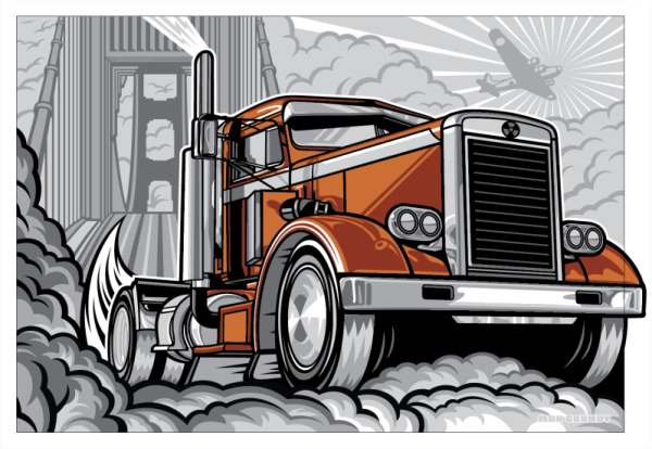 Грузовой автомобиль арт