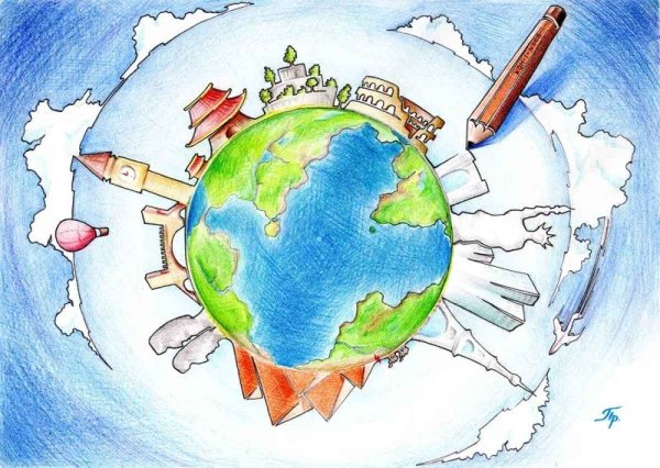 Рисунок на тему путешествие