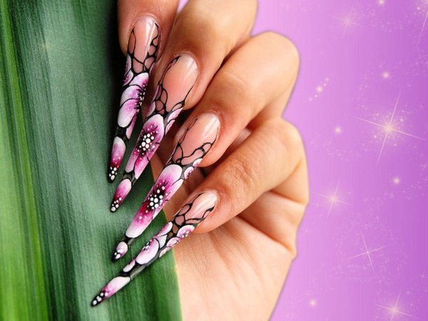 Красивые рисунки на нарощенные ногти