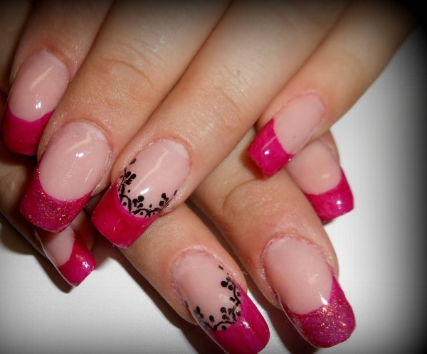 Рисунки на нарощенные ногти