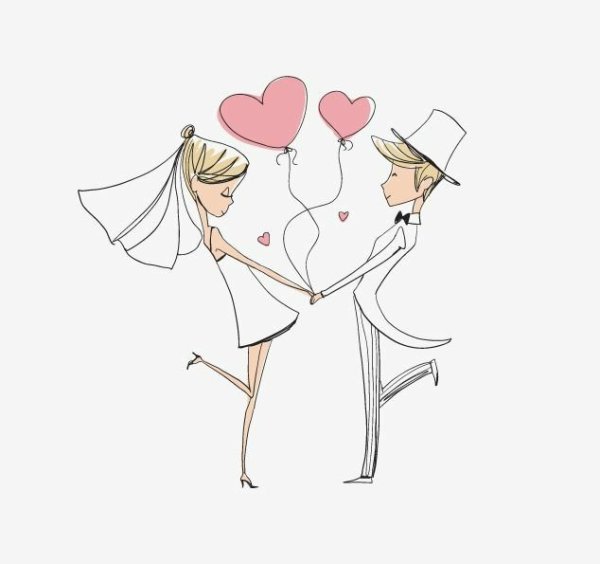 Свадьба рисунок