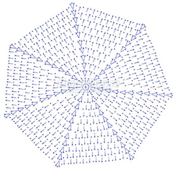Шапка спицами бини Василиса