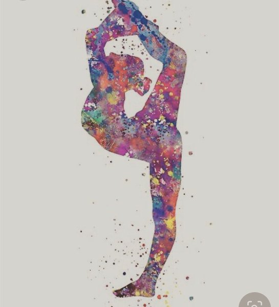 Цветные силуэты акробатика