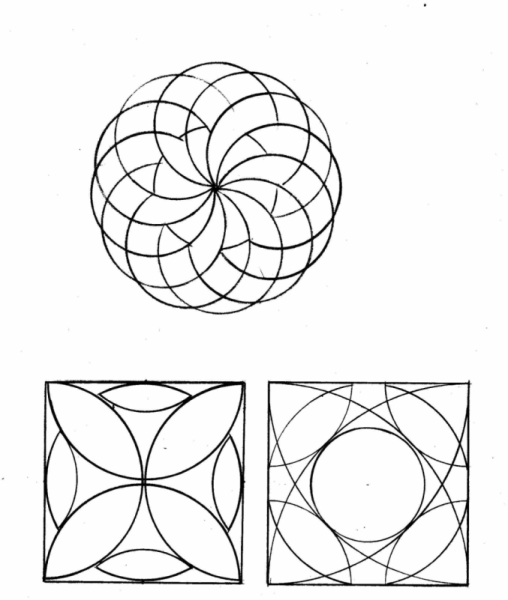 Красивые рисунки циркулем