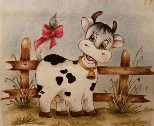 Красивый бычок рисунок