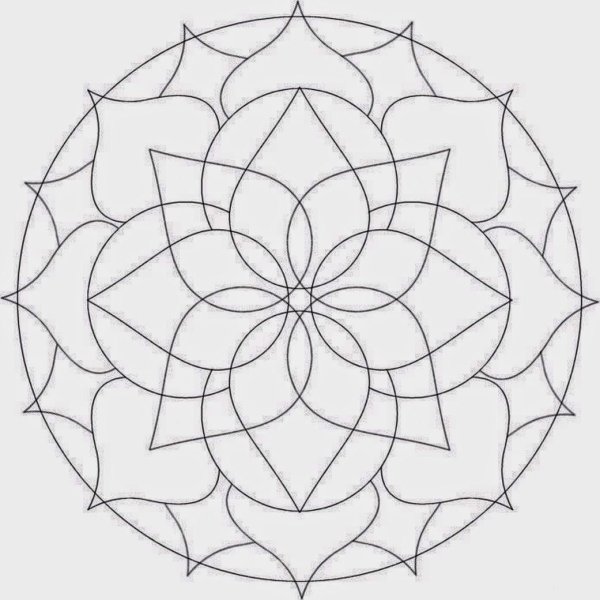 Орнамент из кругов и окружностей