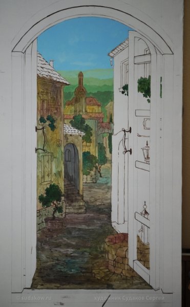 Роспись стен Судаков Сергей обманка