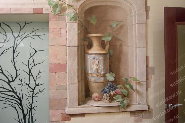 Сергей Судаков роспись стен барельеф