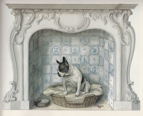 Фреска нарисованный очаг