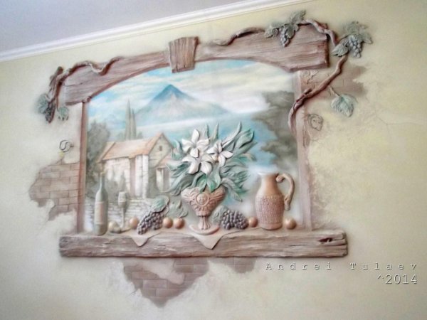 Барельеф на кухне