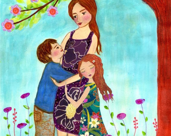 Красивый рисунок для мамы