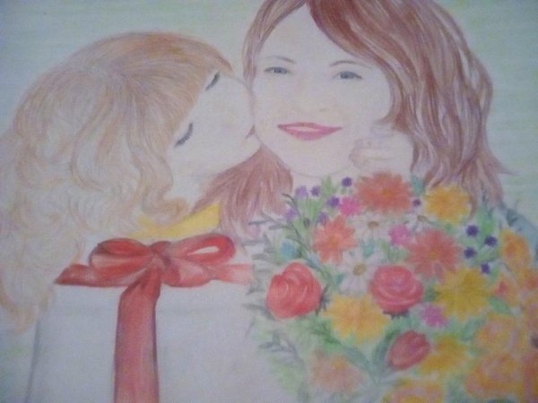Рисунок ко Дню матери