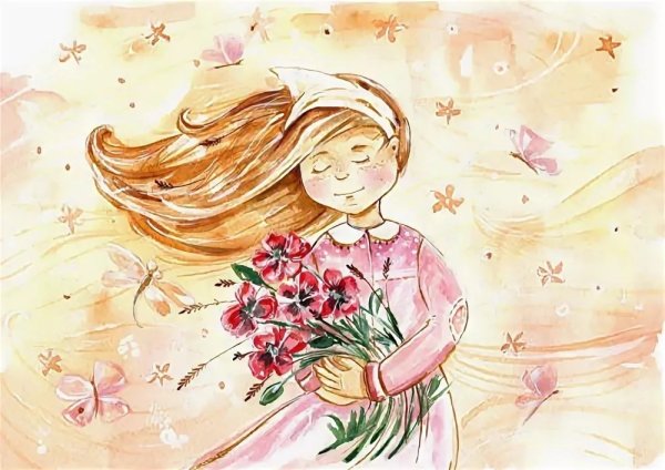 Рисунок на день матери для срисовки