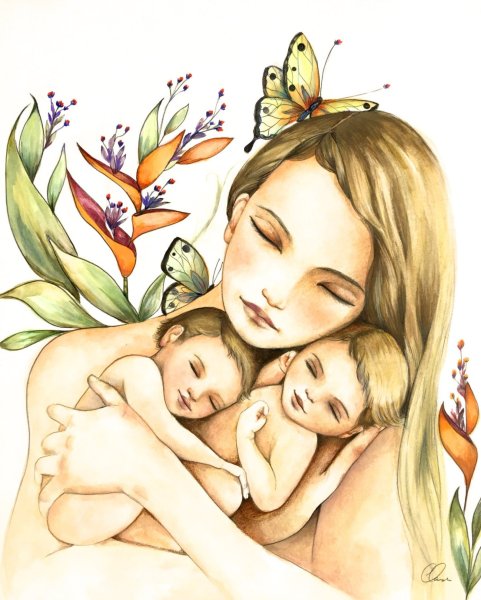 Рисунок ко Дню матери