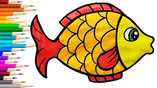 Рыбка мультяшная