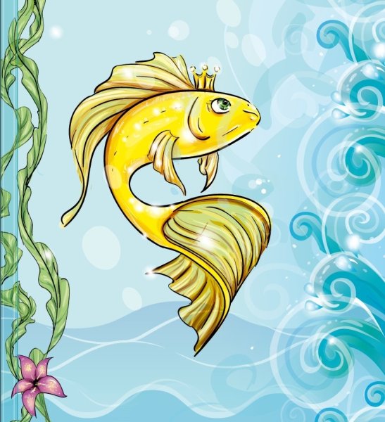Раскраска рыбка