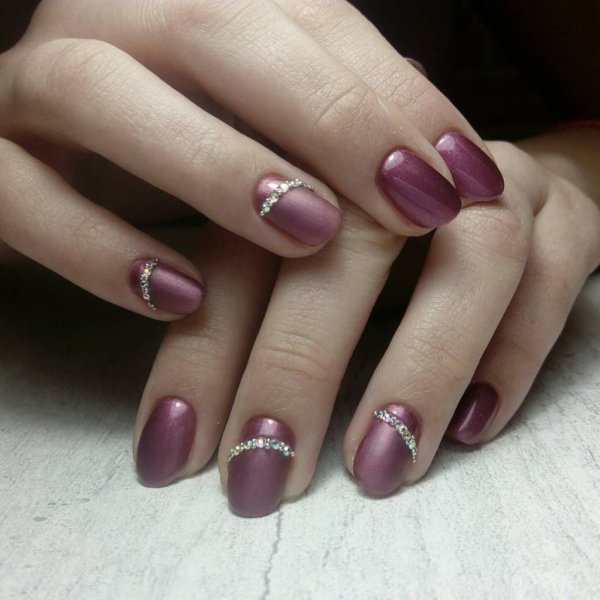 Красивый маникюр на короткие ногти однотонное покрытие