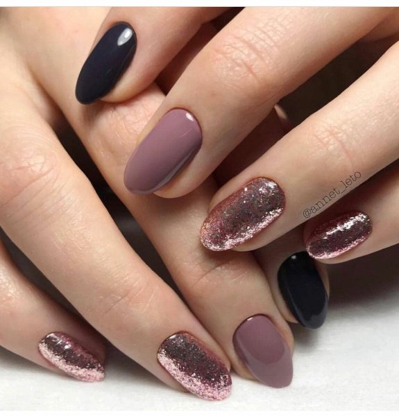 Маникюр однотонное покрытие