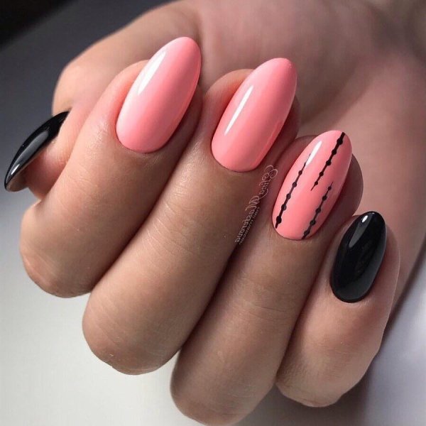 Маникюр на короткие однотонное покрытие