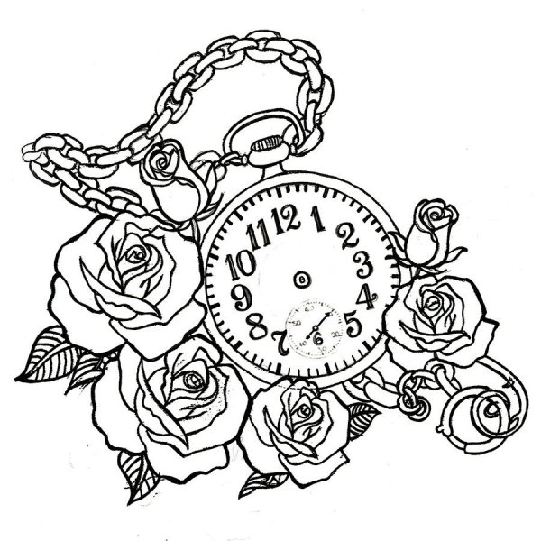 Раскраска часов