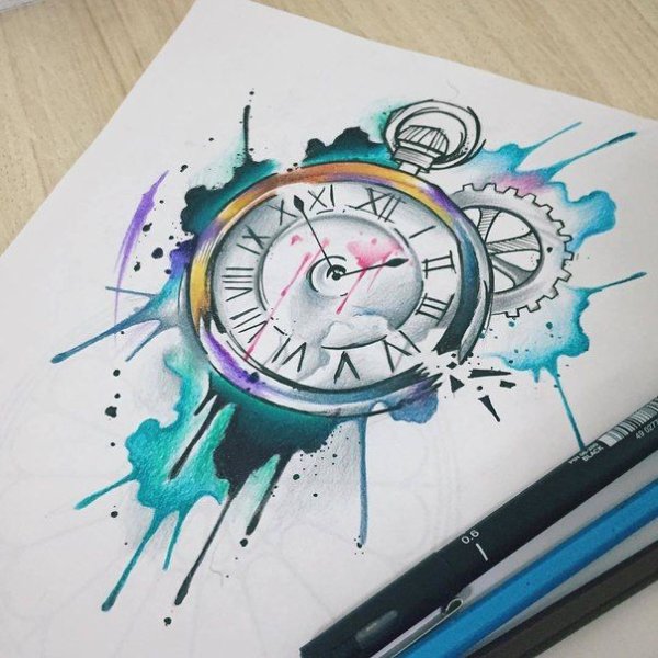 Скетч часов