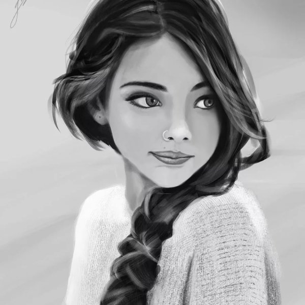 Кот карандашом