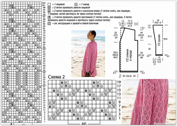 Вязание ажурные кардиганы спицами со схемами и описанием для женщин