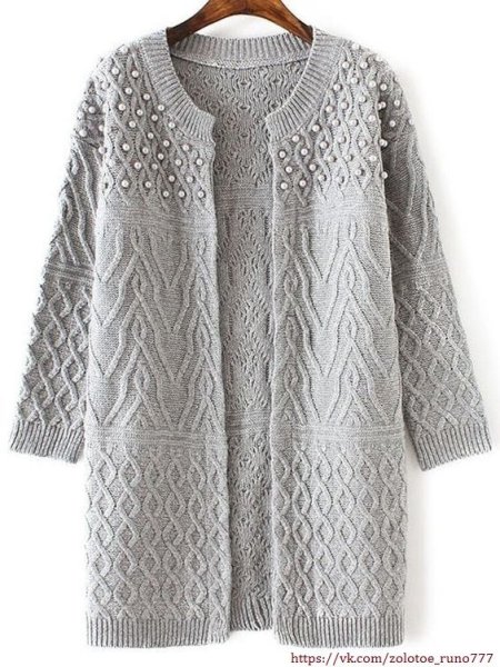 Кардиган спицами
