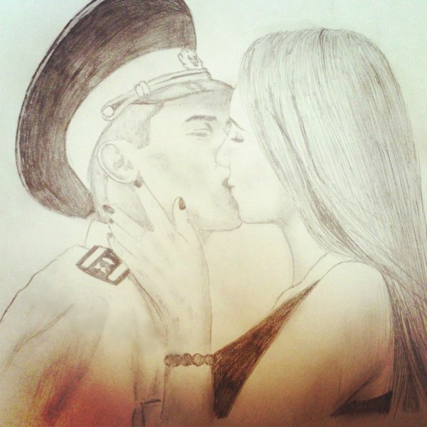 Рисунки в армию любимому