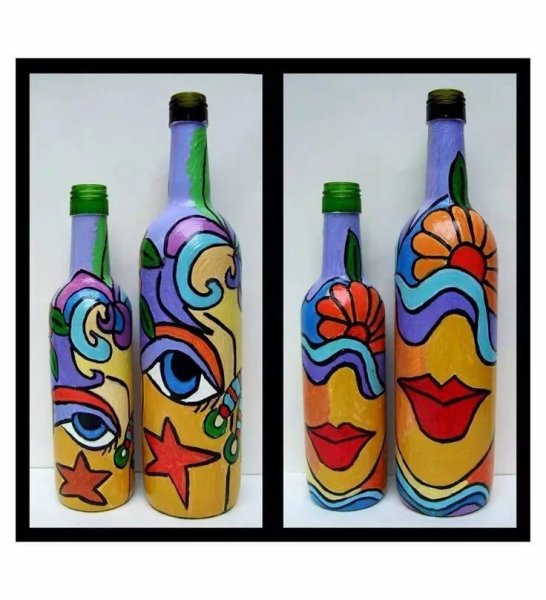 Разрисованные бутылки