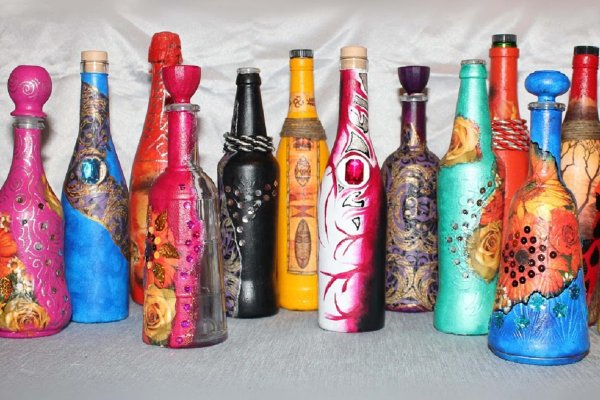 Декор бутылок с детьми
