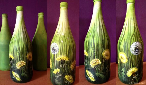 Разрисованные бутылки