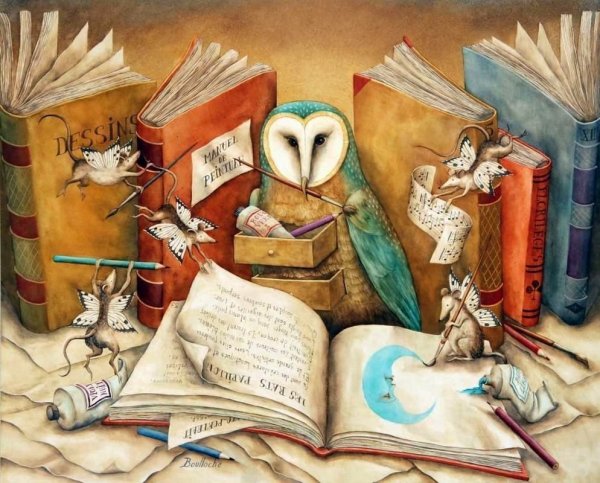 Красивый фон с книгами для презентации