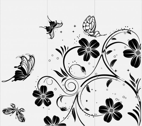 Рисунки на мебели трафареты