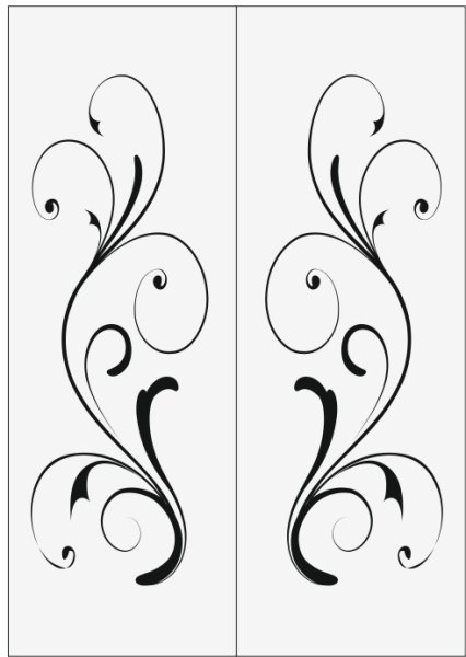 Узоры на шкаф трафарет