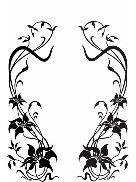 Трафаретные узоры на мебели